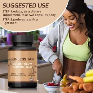 Capsules de beauté <span class=keywords><strong>sans</strong></span> <span class=keywords><strong>soleil</strong></span> Black Capsules 60 capsules/flacon Formule Astaxanthine+Lycopène - Product Image 2