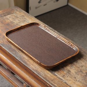 Ancient Tang Dynasty Bamboo Teapot Stand, Bamboo Retro Tea Tray, Tea <b>Table</b>, Tea Set <b>Mini</b> Storage Tray, Traditional Style Tray - Product Image 1
