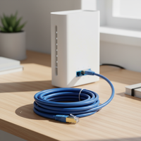 Câble Ethernet de haute qualité OEM torsadé 8 paires de câbles LAN UTP/FTP/SFTP Câble de raccordement Cat5e/cat6
