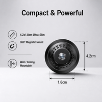 Caméra Intelligente 1080P avec Capteur CMOS, Mini Portable, Fixation Magnétique 360°, WiFi, Détection de Mouvement, Vision Nocturne IR, Cloud Domestique