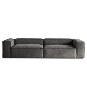 Ensemble de canapés modulaires Zayshine en velours côtelé de luxe minimaliste italien, 3 places, lavable, en forme de T, pour villa et appartement - Product Image 6