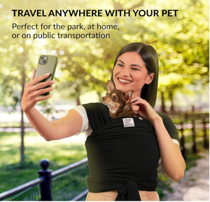 Pet tek kollu çanta anti-anksiyete kedi Sling köpek Sling taşıyıcı küçük köpekler ve kediler için - Product Image 3