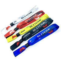 Bracelets en tissu tissé personnalisés pour festivals, respectueux de l'environnement, pour événements et fêtes, avec fermoir en plastique