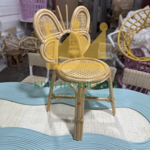 Chaise pour enfants en rotin fait à la main mignon enfant en bas âge sièges écologique bébé meubles chaise en osier naturel pour la fête d'anniversaire - Product Image 5