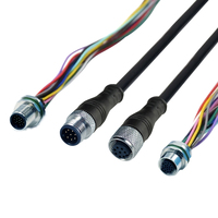 Connecteur de câble M8 M12 étanche personnalisé, capteur 2 3 4 5 6 8 12 17 broches, prise mâle femelle circulaire, câble M8 M12