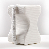 Oreiller pour les genoux en mousse à mémoire de forme pour les dormeurs latéraux, oreillers pour les jambes pour l'alignement du sommeil, coussin pour les genoux, le dos et les hanches avec sangle