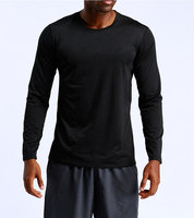 Fabricants de vêtements Gym personnalisée Vêtements de sport décontractés Fitness T-shirt à manches longues pour hommes de grande taille