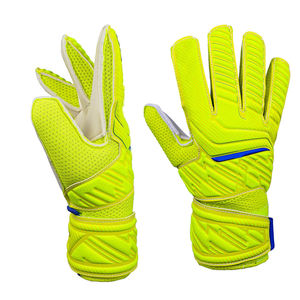 Guantes de portero de cuero profesional de alta calidad Comodidad óptima con agarre superior y protección para los dedos - Product Image 1
