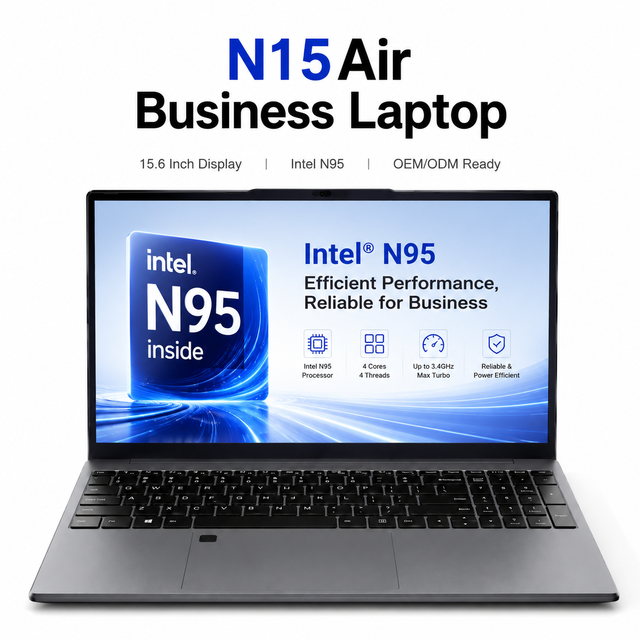 Yifang 15.6 Inch Portable Intel Laptop Business Office Notebook Computer FHD Display Type C Supplier Wholesale Windows 11