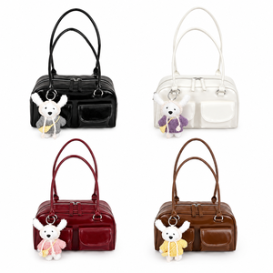 Sac à main haut de gamme pour femme style coréen 2026, décontracté et polyvalent, avec fermeture éclair, double poignée et doublure en polyester - Product Image 1