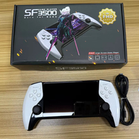 Qbuy SF3500 Konsol Game Genggam 5 Inci HD TV-Out dengan 20000+ Game 1.2GHz Dual Core 2 3000mah Pemutar Portabel Consola