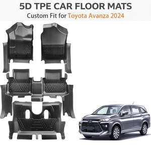 Tapis de sol de voiture en TPE sur mesure pour Toyota Avanza 2024 |   Tapis de sol imperméables toutes saisons, ensemble complet, fabrication OEM - Product Image 2