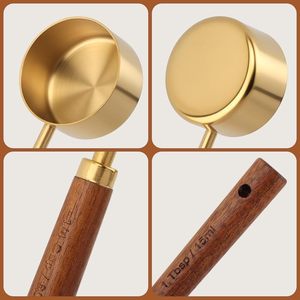 Cuchara Medidora de Lujo y Duradera para Café, Té y Leche en Polvo, con Mango de Madera y Escala - Product Image 4