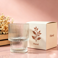 En stock : Pot à bougie en verre vide, faible MOQ, étiquette personnalisée, best-seller pour la décoration intérieure