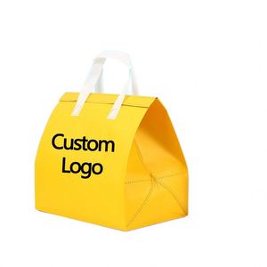 Custom Eco-Friendly 15L 30L Carton Thermo Cooler Bags Disposable Take Away Food Packaging Delivery Non Woven Aluminum Cartoon - Product Image 1
