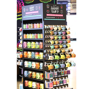 Hiện Đại Hai Mặt Hiển Thị Đứng Đa-Kệ Nhà Máy Tùy Chỉnh Dây Kim Loại Giá Cho Ly Cà Phê Lon Thân Thiện Với Môi Bằng Gỗ - Product Image 2