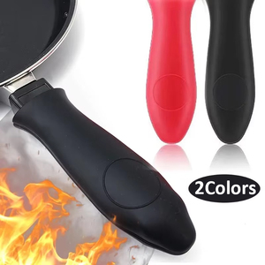 Fundas de silicona para asas de ollas, protectores térmicos antideslizantes para asas de ollas, soportes para vaporeras y cacerolas, utensilios de cocina - Product Image 1