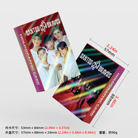 124 pièces/ensemble SANTOS BRAVOS Cartes photo HD double face brillantes laser LOMO DREW GABI KENNETH ALEJANDRO Cartes postales en boîte Cadeau pour fans