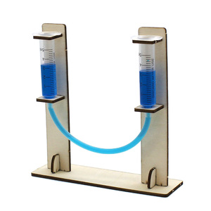 Kit d'expériences scientifiques en bois pour enfants de 4 à 6 ans, jouet de projet de physique à faire soi-même avec tube de mesure et tuyau - Product Image 3