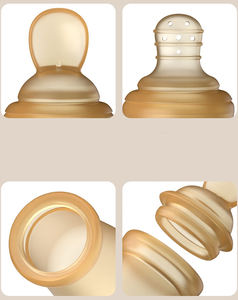 Cuillère d'alimentation pour bébé en silicone 2 en 1 et sucette pour fruits, bec verseur, cuillère à riz, <span class=keywords><strong>biberon</strong></span>, petite taille, cuillère à presser imprimée - Product Image 6