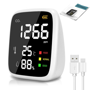 Mini CO2 Meter không khí trong nhà chất lượng <span class=keywords><strong>Detector</strong></span> với ndir cảm biến đo nhiệt độ và độ ẩm cho CO2 phát hiện khí - Product Image 4