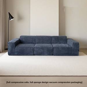 Sofá Modular Moderno y Compresible, Sofá Ensamblable con Asientos Cómodos, Diseño Tapizado Suave para Apartamento, Salón, Sala de Estar - Product Image 4