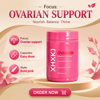Capsules de Vitamines pour le Soutien Ovarien Sain des Femmes, Étiquette Personnalisée OEM, Équilibre Hormonal et Ovulation Saine, Fabrication GMP, Vente en Gros