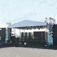 Support mural vidéo à LED pour scène de concert en aluminium Système d'affichage pour événements Bloc à manches pour treillis 290*290mm