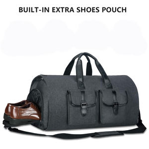 Bolsa de Viaje de Fin de Semana Plegable Impermeable con Logotipo Personalizado, Bolsa de Ropa para Trajes de <span class=keywords><strong>Hombre</strong></span>, Bolsa de Viaje de Cuero de Lujo - Product Image 4