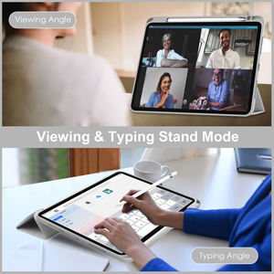 Étui créatif JUNCHI 2026 pour <span class=keywords><strong>iPad</strong></span> 11 pouces, dos en acrylique transparent, support magnétique pour <span class=keywords><strong>stylet</strong></span>, réveil automatique - Product Image 3