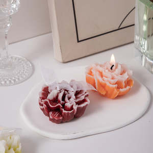 Fleur d'oeillet parfum aromathérapie cristal décor fête des mères bougies parfumées - Product Image 1