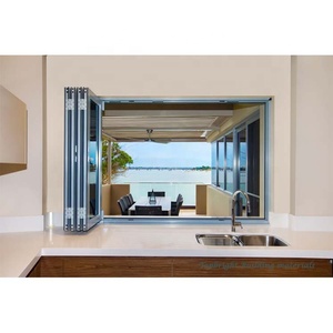 Cửa Sổ Ban Công Gấp Gọn Bằng Nhôm Ở Nhà Cửa Sổ Gập Đôi Cửa Sổ Nhà Bếp Gấp Dọc - Product Image 6