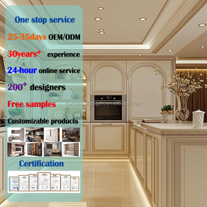 Proyecto de decoración del hogar de Suecia, muebles de cocina clásicos reales, gabinetes con islas de almacenamiento y mostradores, gabinete de estilo europeo - Product Image 1