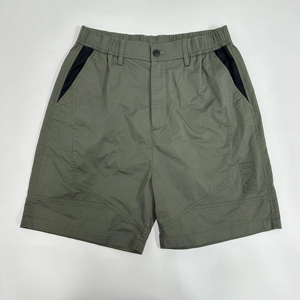 Pantalones cortos chinos de algodón 100% de alta calidad para hombre, cintura elástica, cremallera frontal plana, múltiples bolsillos, logotipo personalizado, OEM sólido - Product Image 4