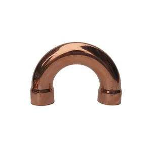 Refrigeration Plumbing Flare Copper Tube Elbow Pipes Fittings 180 Degree U Bend