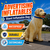 Mascotte de chien gonflable géante personnalisée pour la publicité, mascotte gonflable pour la promotion en extérieur, chiens gonflables pour la grande ouverture, décoration de festival