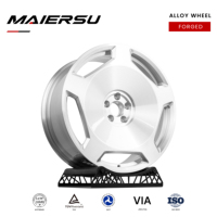 Jantes de voiture monobloc forgées en argent brossé de 19, 20, 21, 22 pouces 5x112 5x114.3 5x120 pour Benz Maybach W211 W222 E300 Classe S