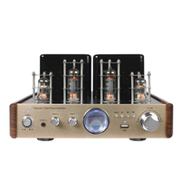 Mable Audio AV-2030 Ev Tipi Metal Gerçek Tüp Stereo Hi-Fi 2.0 Kanal USB Amplifikatör Optik/Koaksiyel Girişli