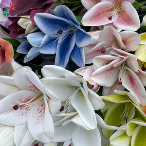 Fleurs artificielles en soie Lily, imperméables, pour décoration d'hôtel, arche de mariage, style moderne, tige unique - Product Image 5