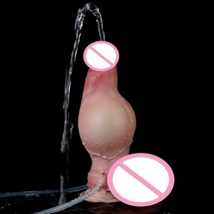ORALSX Silicone <b>Realistic</b> <b>Dildo</b> with Inflatable and Squirting Function Female Masturbate Massage Wand <b>Realistic</b> Cock <b>Dildo</b> - Product Image 3