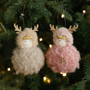 Nueva decoración navideña, colgante de muñeca de peluche de dibujos animados, asta creativa, Ángel, colgante, accesorios <span class=keywords><strong>para</strong></span> árboles de Navidad - Product Image 4