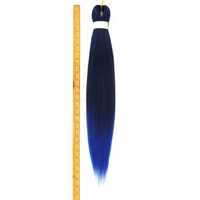 Extensiones personalizadas de gran colección africana, extensiones de 6X 52 pulgadas, Pelo trenzado EZ sintético preestirado degradado de ganchillo resistente al calor