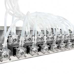 Machine de remplissage semi-automatique de bureau à 15 buses pour huile de poisson, parfum, lait, huile essentielle, boisson, eau et liquides - Product Image 3