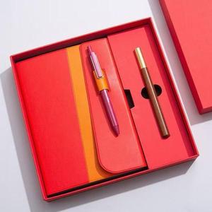 Juego de regalo 2 en 1 de cuaderno premium con logotipo personalizado y bolígrafo metálico para clientes corporativos, empleados y reconocimiento empresarial. - Product Image 2
