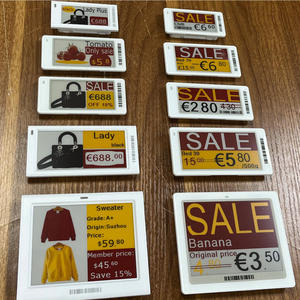 esl oem api 2.13 inch e paper electronic shelf label frame price tag esl labels newcome smart price tag with barcode custom - Product Image 1