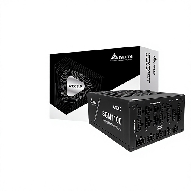 Delta Sgm1100W Single-Channel 12V Platinum Full-Mode Full-Voltage Desktop Computer Power Supply 8 Ports Atx3.0/Pcie5.0 Supports