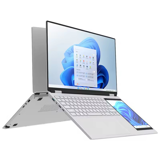 7" + 15.6" Dual Screen Business Laptop Intel N95 15.6 Inch 1920*1080P IPS 16GB RAM 256GB SSD 7 Colors Backlit Keyboard Laptops
