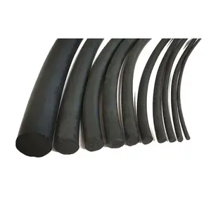 Grosir Hitam EPDM Karet Busa Penyegelan Strip Round Bar untuk Kabinet Pintu 2Mm ~ 55Mm