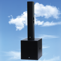 DBK Système de sonorisation de subwoofer audio de scène professionnel DJ 900W Subwoofer Système de haut-parleurs de colonne à 3 canaux