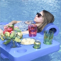 Support de boisson en mousse NBR personnalisé enduit de vinyle, plateau flottant pour sports aquatiques et piscine, offre spéciale